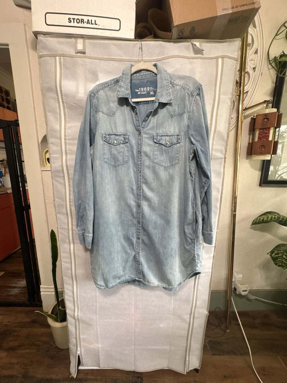 XL Gap 1969 Western Denim Dress Shirt Tunic
